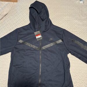 Navy Blue Zip Up Hoodie
